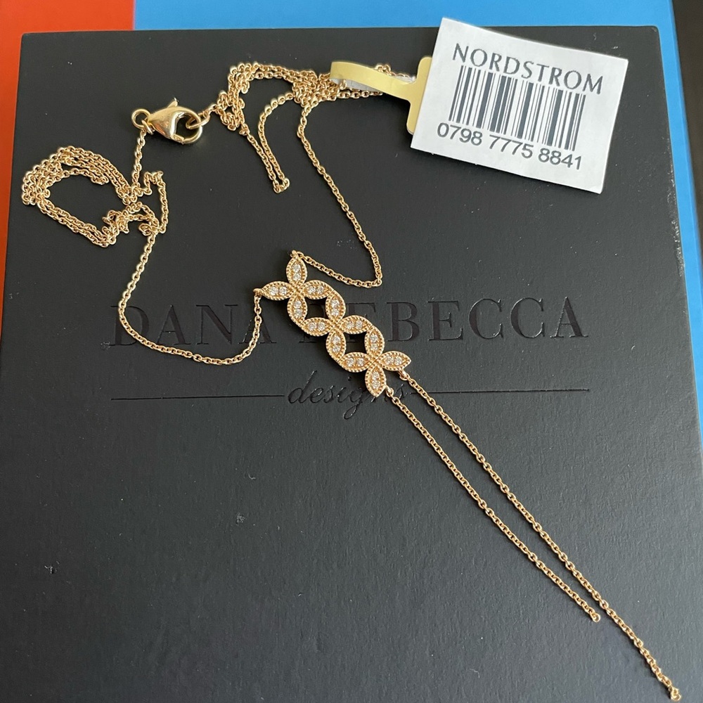Dana Rebecca Designs Carly Brooke Diamond Y-Necklace in yellow gold